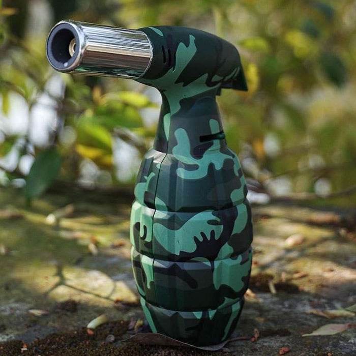 Camouflage Longstar Flamethrower Grenade Giant Jet Lighter