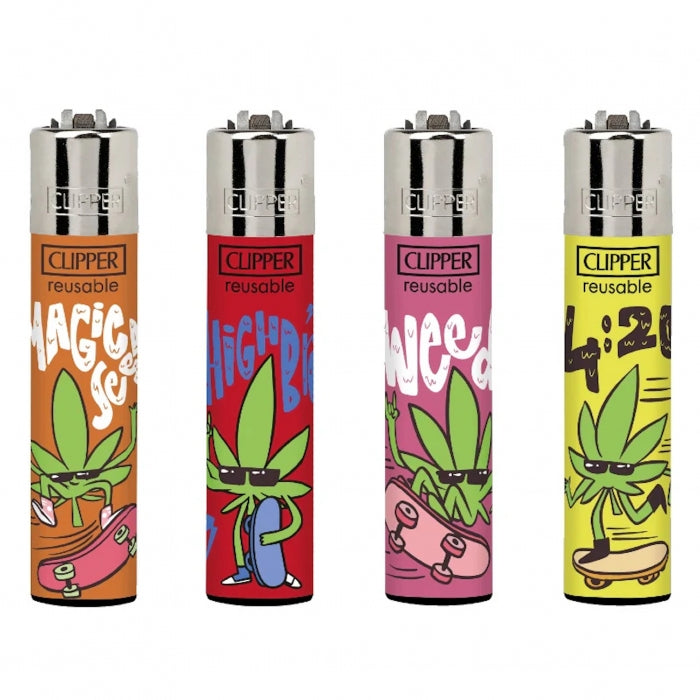 Clipper Leaf Bros Refillable Gas Lighter