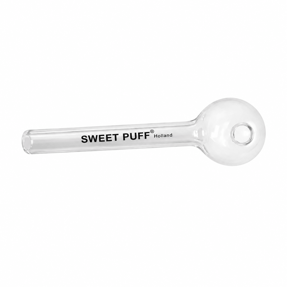 Straight Sweet Puff Glass Pipe 10cm - Oz Sweet Puff