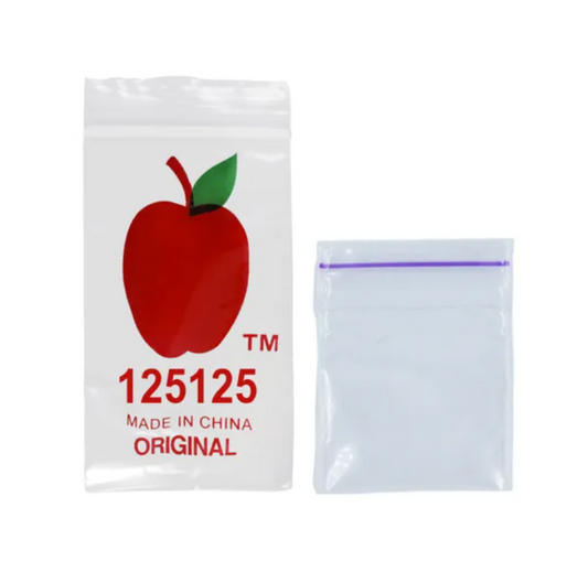 125125 Apple Bags 100 Pack 30x30mm