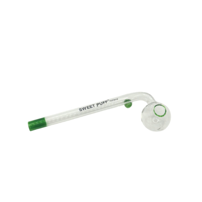 Coloured Sweet Puff Glass Pipe 14cm