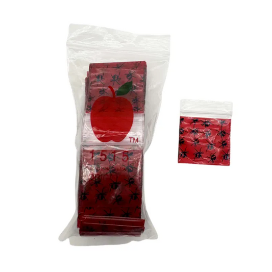 1515 Redback Spider Apple Bags 100 Pack 38x38mm