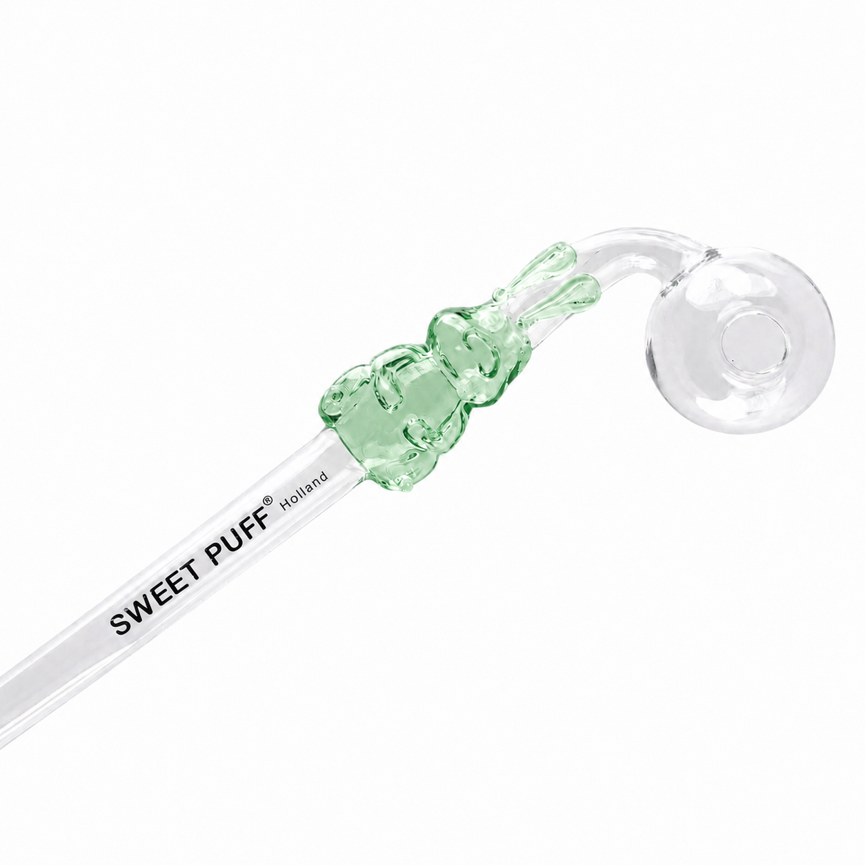 Bunny Sweet Puff Glass Pipe 14cm Green