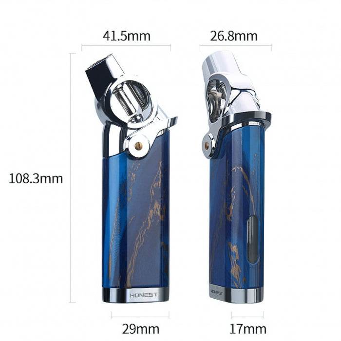 Honest Adjustable Jet Flame Butane Gas Lighter