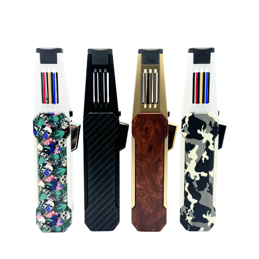 Jobon Zinc Alloy Adjustable Jet Flame Lighter 17cm