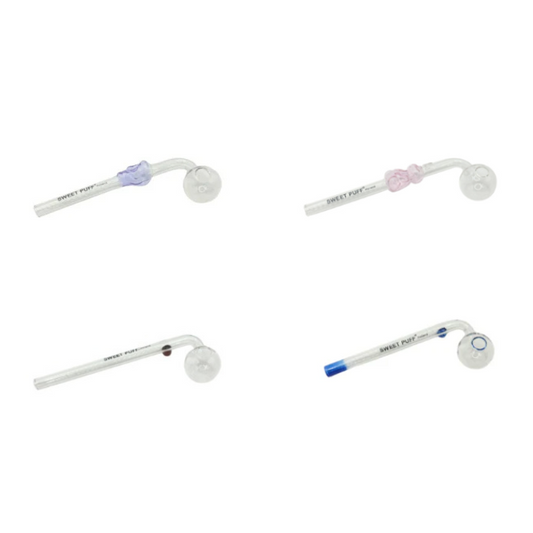 Mixed Designs Sweet Puff Glass Pipes