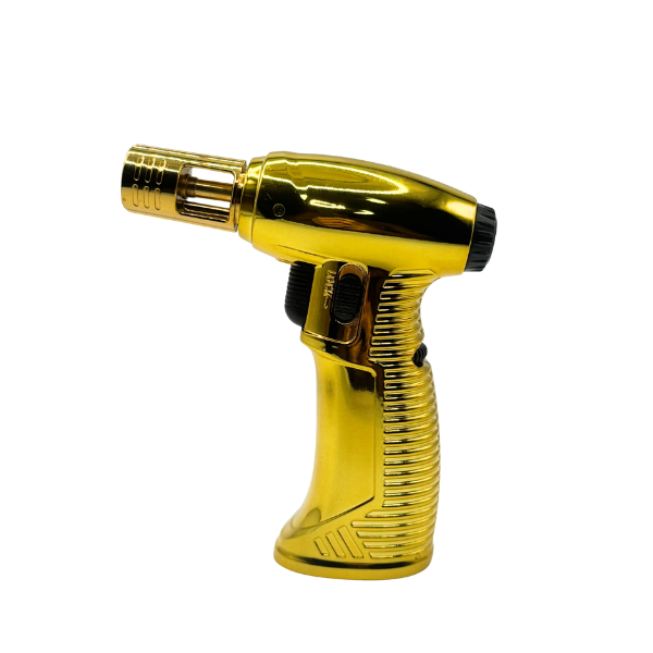 Single Jet Flame Standing Torch Lighter Gold