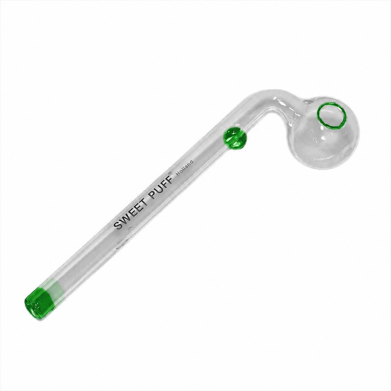 Sweet Puff Glass Pipe 14cm Green