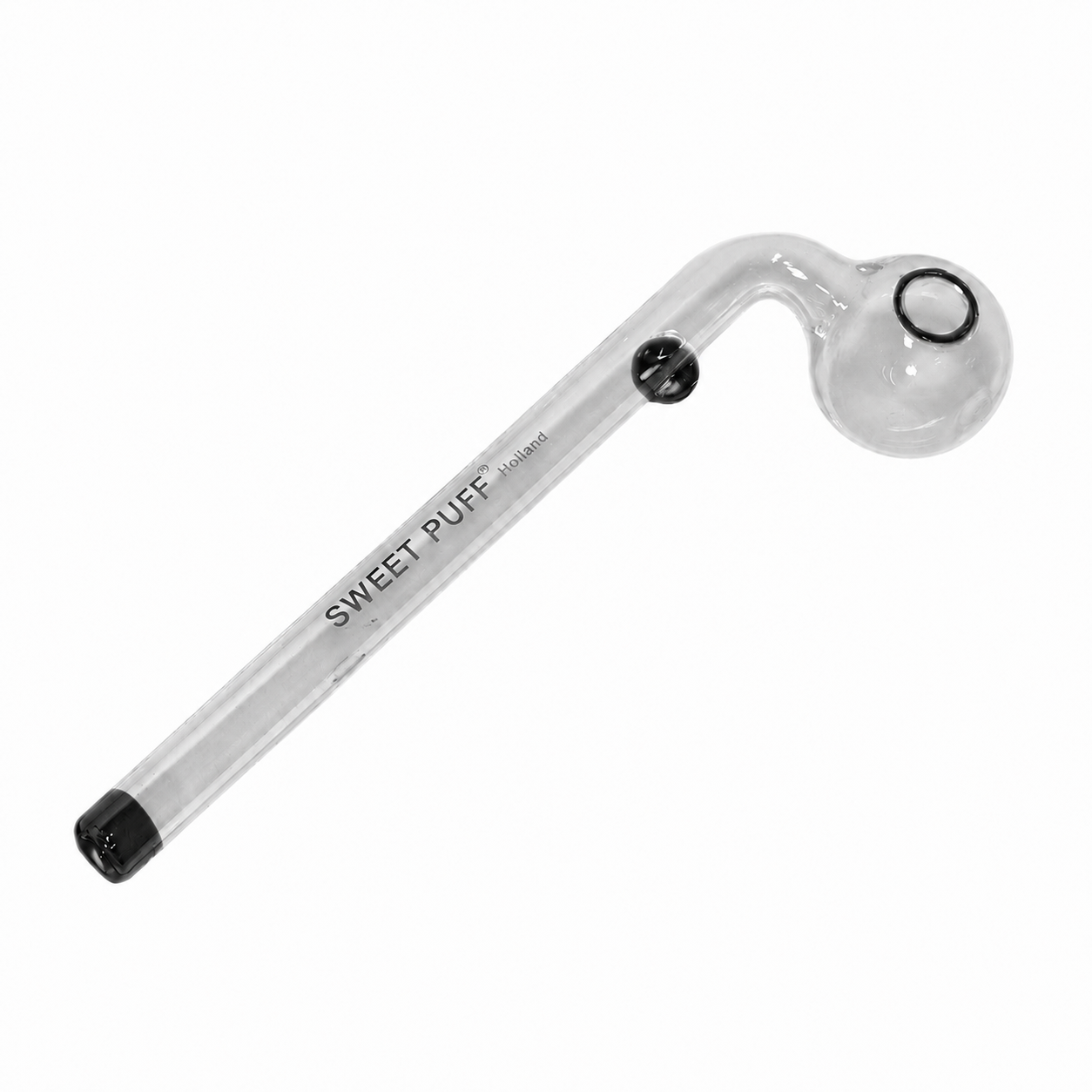 Sweet Puff Glass Pipe 14cm Black