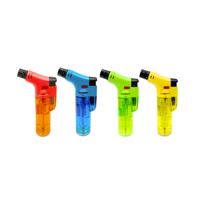 Transparent Stand Up Blowtorch Jet Lighters
