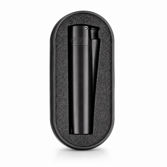 Clipper Metal Jet Lighter With Case