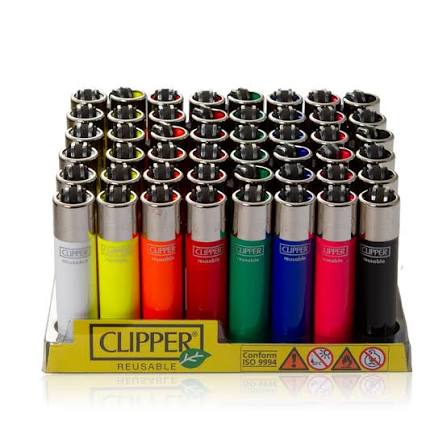 Clipper Solid Colour Refillable Lighter - Oz Sweet Puff