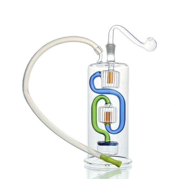 Glass Percolator Water Pipe 16cm - Oz Sweet Puff