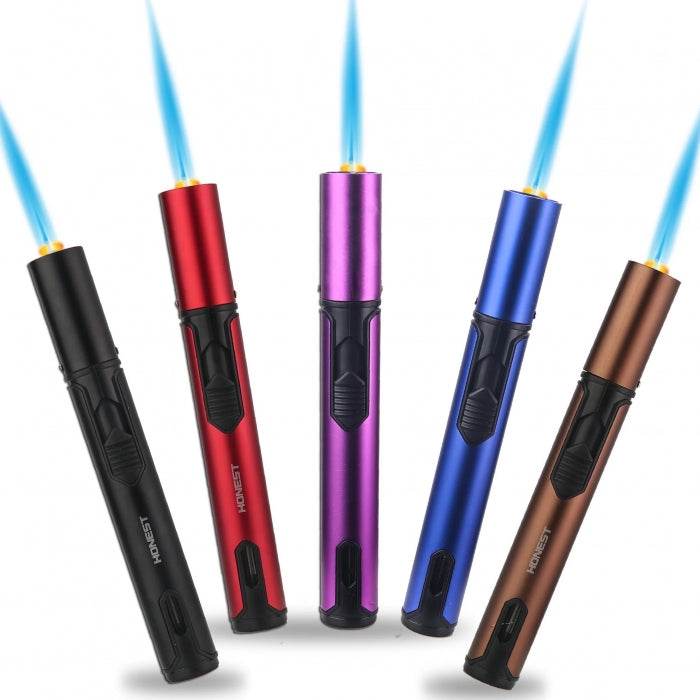 Honest Slim Jet Torch Lighter Refillable Butane 16cm