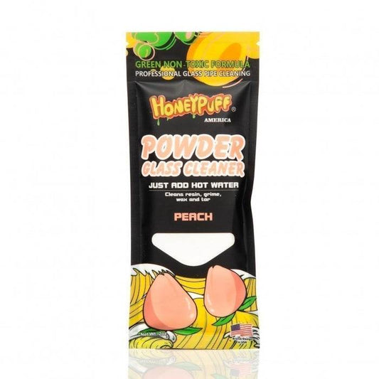 Honeypuff Powdered Glass Cleaner Peach - 57g - Bong Empire
