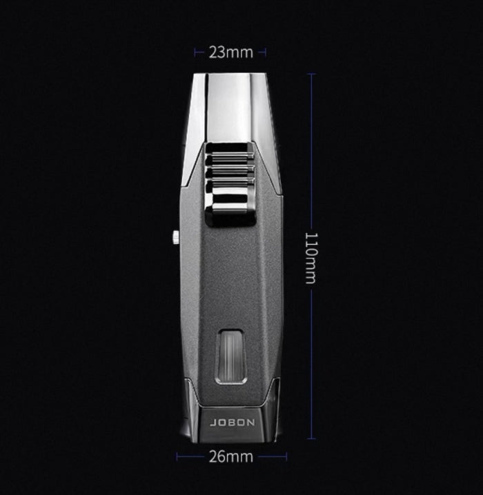 Jobon Double Flame Refillable Jet Torch Lighter