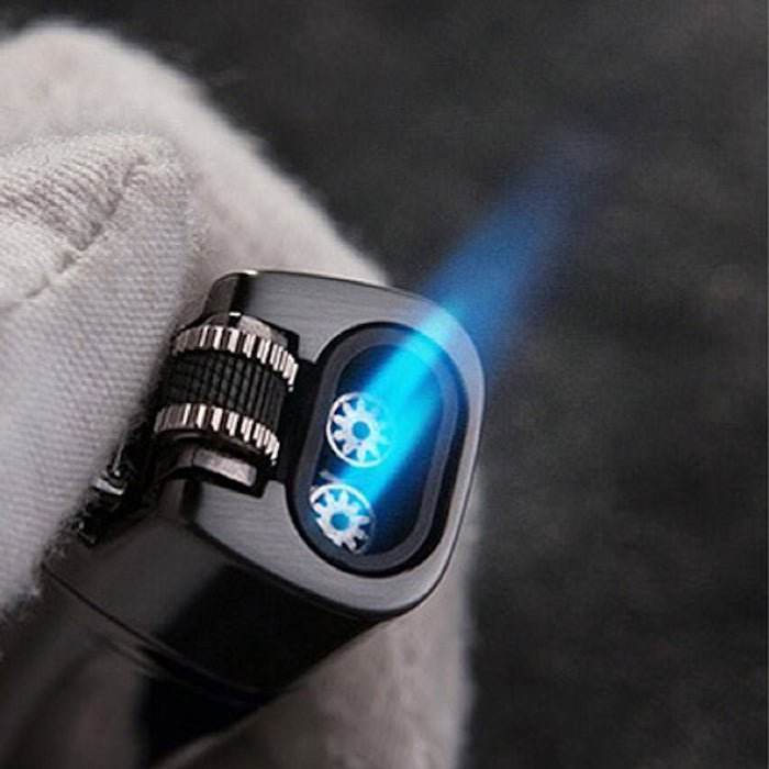 Jobon Flint Lit Twin Flame Jet Lighter