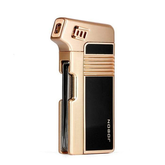JOBON Gas Lighter With Pipe Tools Gold