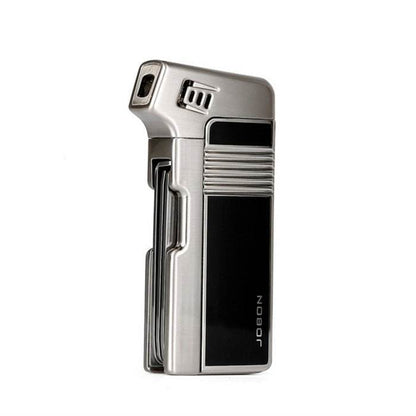 JOBON Gas Lighter With Pipe Tools Silver