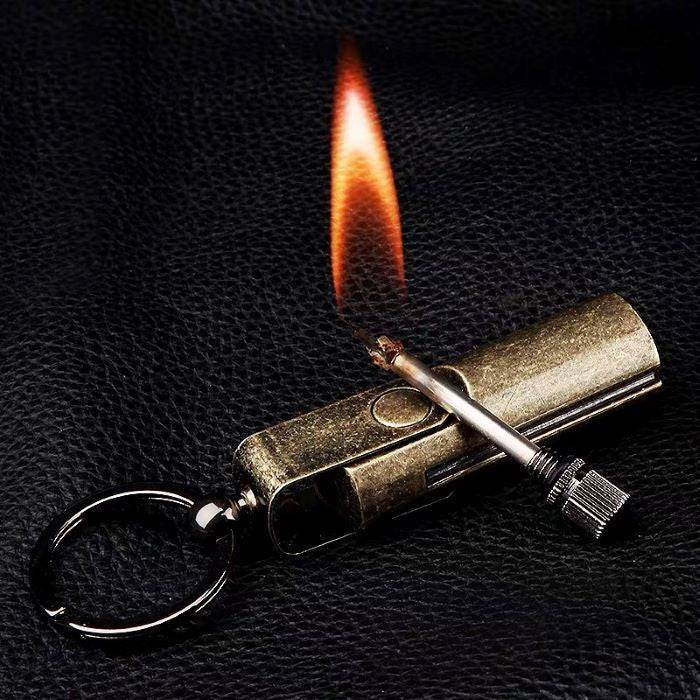 Jobon Matchlike Metal Portable Lighter With Key Ring