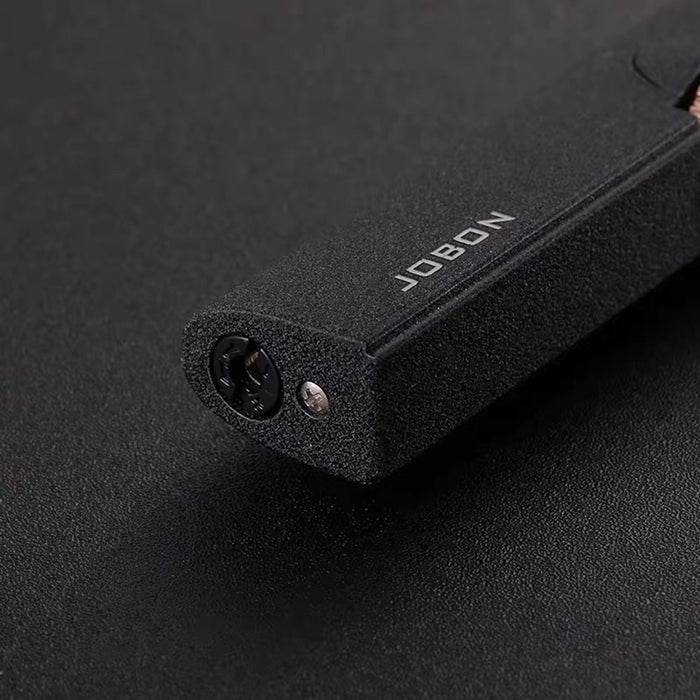 JOBON Matte Black Flint Lit Slim Jet Lighter