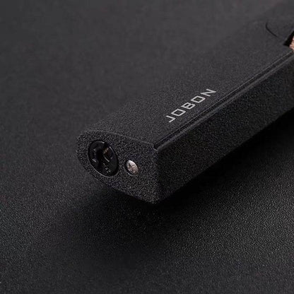 JOBON Matte Black Flint Lit Slim Jet Lighter