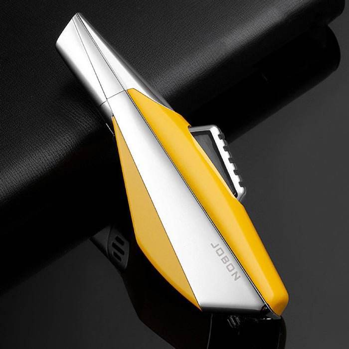 Jobon Superior Strong Metal Single Jet Flame Lighter Yellow