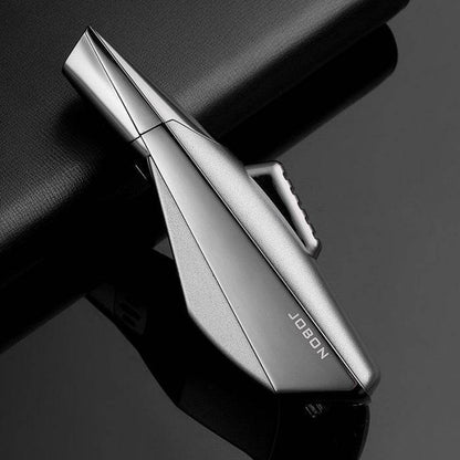 Jobon Superior Strong Metal Single Jet Flame Lighter Silver