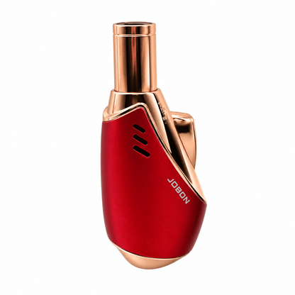 Jobon Vertical Egg Shape Jet Flame Lighter Red