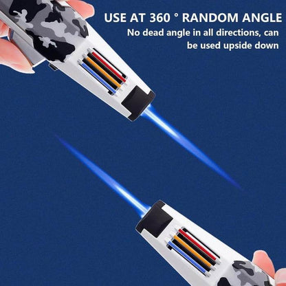 Jobon Zinc Alloy Adjustable Sharp Jet Flame Lighter 17cm