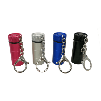 Metal Key Chain Snuff Jar