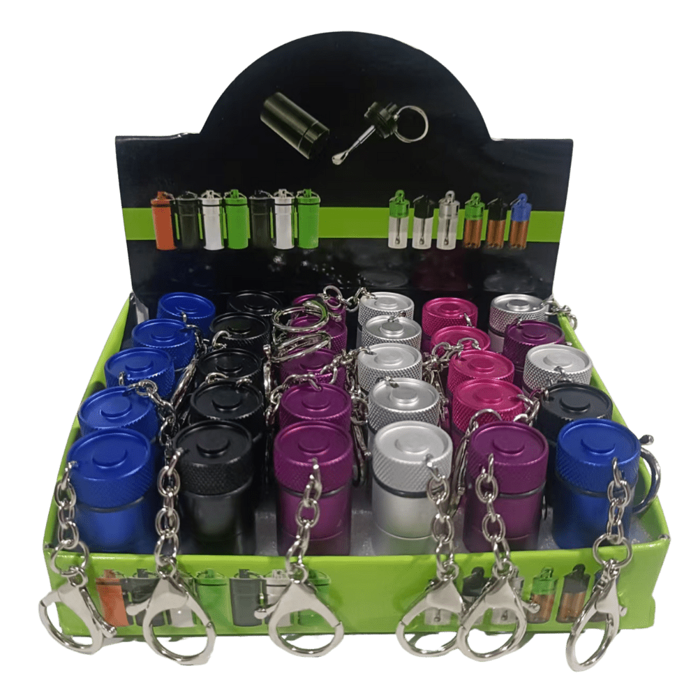 Metal Key Chain Jar