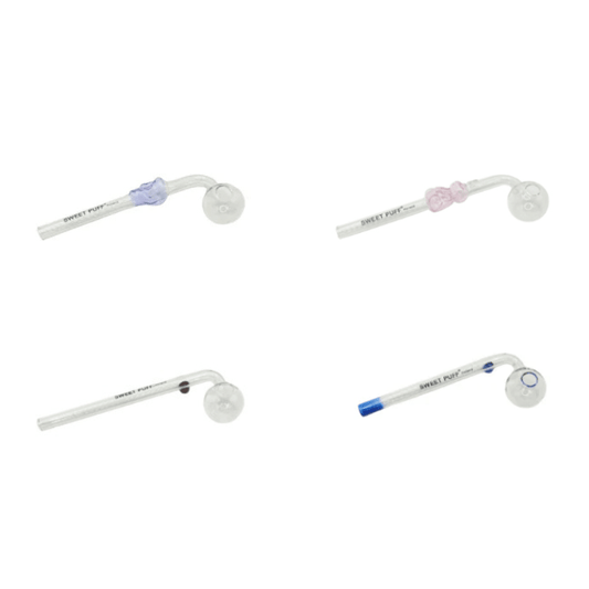Mixed Designs Sweet Puff Glass Pipes