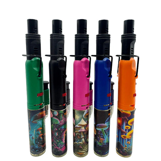 Mushroom Blowtorch Rotating Adjustable Head Jet Lighter 4 Pack
