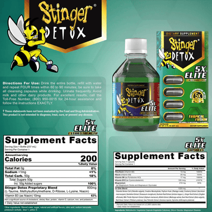 Stinger 5x Elite Combo (Drink+Caps)