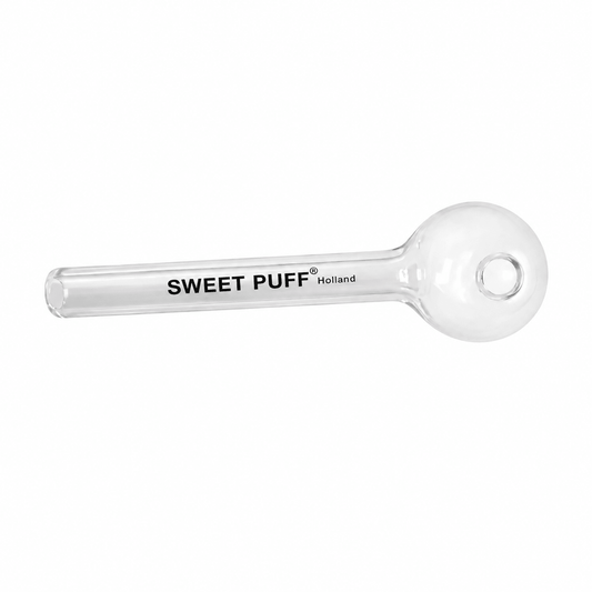 Straight Sweet Puff Glass Pipe 10cm