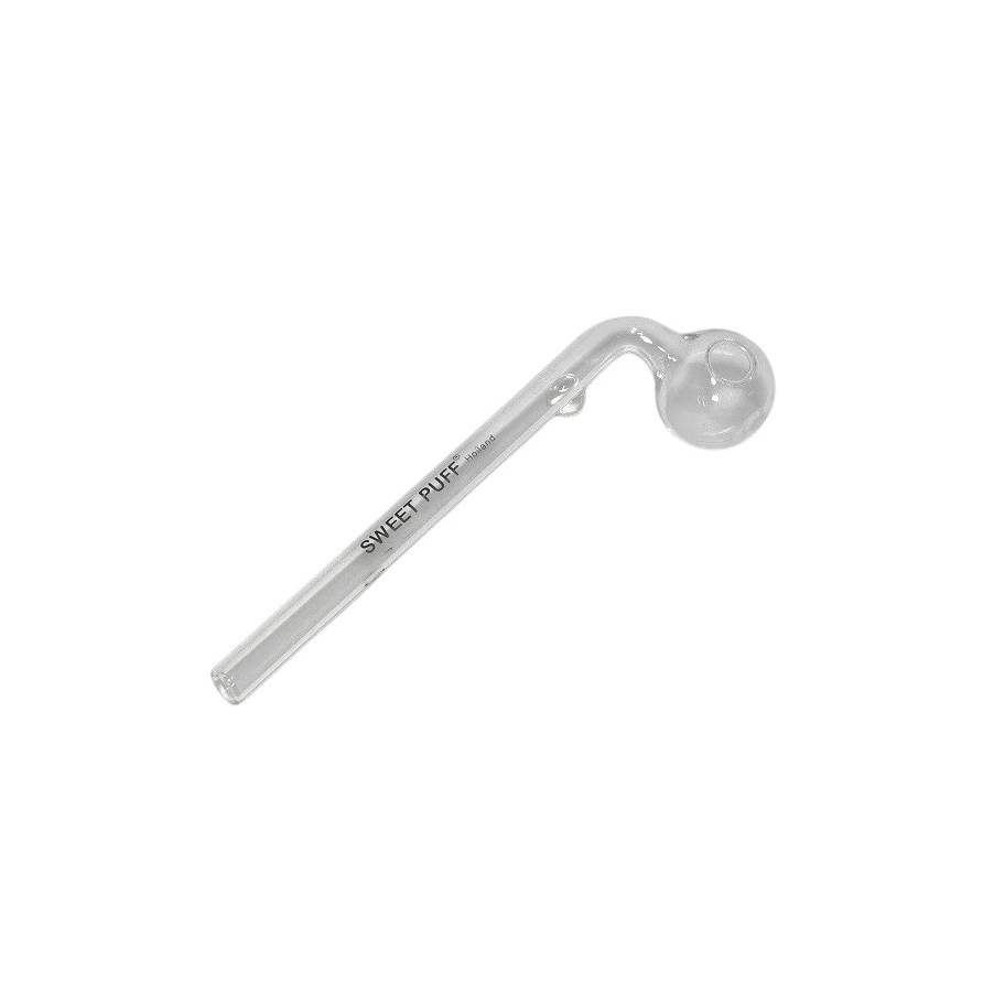 Clear Sweet Puff Glass Pipe 13cm