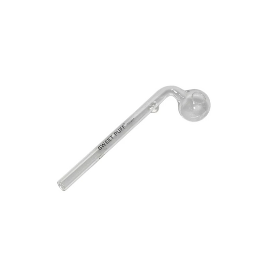 Clear Sweet Puff Glass Pipe 13cm