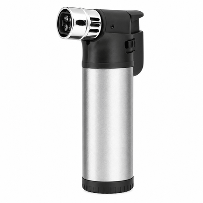 Tiko Quad Jet Lighter 12cm Silver