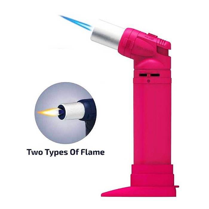 Zengaz Pink Dual Flame Burner Jet Lighter
